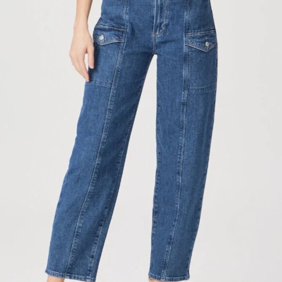 Paige - Alexis Cargo Jean in Rubina Size 25 New With Tags $259 - Picture 2 of 7